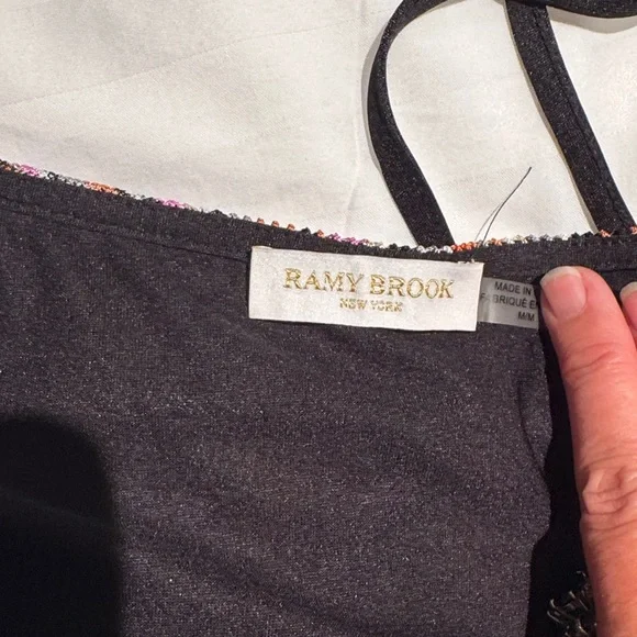 Ramy Brook Patterned Halter Top size Medium - Picture 3 of 4